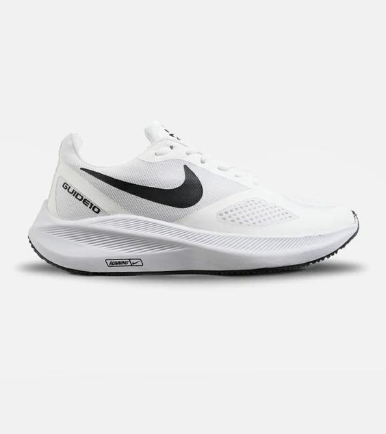 کفش کتانی بزرگ پا سفید مشکی Nike guide 10 مدل 5907|لوزی