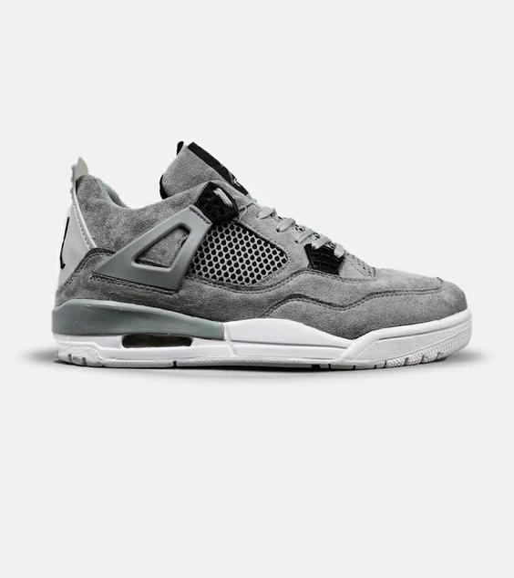 کتانی ساقدار مردانه طوسی Nike air jordan 4 مدل 4977|لوزی