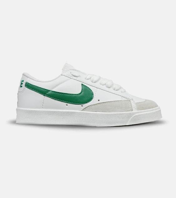 کفش نایک مردانه و زنانه سفید سبز Nike Blazer Low 77 مدل 4980|لوزی