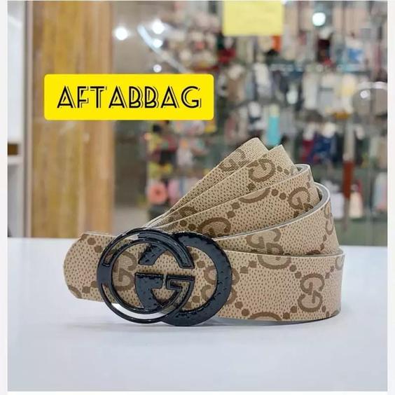 کمربند زنانه سگک طرح Gucci عرض 2.5 سانت طرح 2|باسلام (آفتاب برازجان)