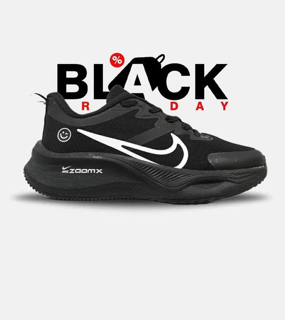 کفش کتانی مردانه و زنانه مشکی NIKE zoom x smiley مدل 4381|لوزی