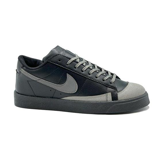 کفش کتانی مشکی طوسی مردانه نایک NIKE blazer کد 71543|کتونی خان