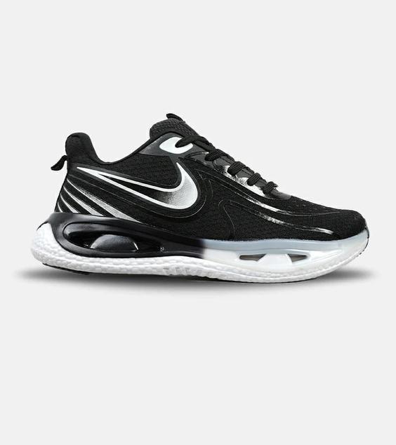 کفش کتانی مردانه مشکی سفید NIKE pegasus 33 مدل 4700|لوزی