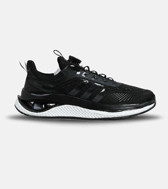 کفش کتانی مردانه مشکی سفید Adidas running shoes disk مدل 6096|لوزی