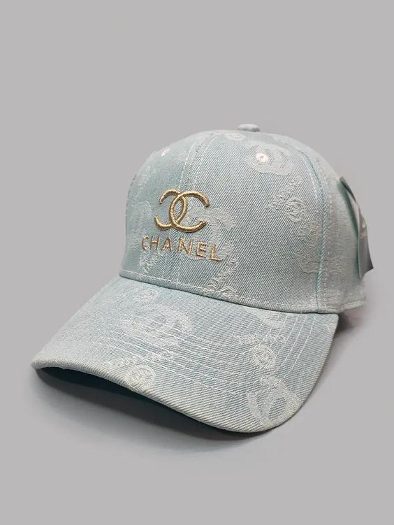 کلاه کپ کتان برند CHANEL اورجینال آبی آسمانی کد 4934|هانیل