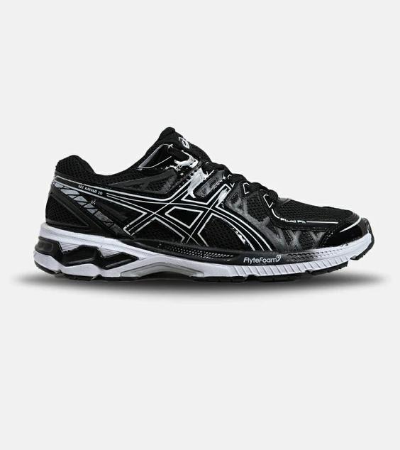 کفش کتانی مردانه و زنانه مشکی سفید ASICS KAYANO 20 مدل 6083|لوزی