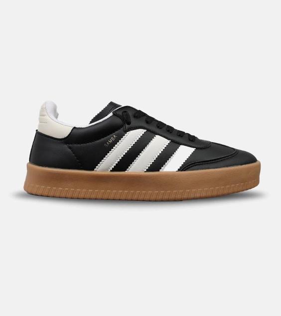 کفش کتانی مردانه مشکی سفید ADIDAS Samba مدل 5054|لوزی