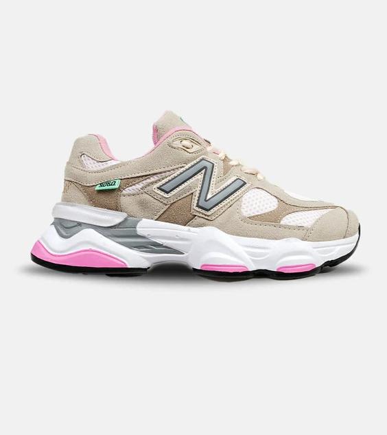 کفش کتانی زنانه کرم صورتی NEW BALANCE 9060 مدل 5391|لوزی