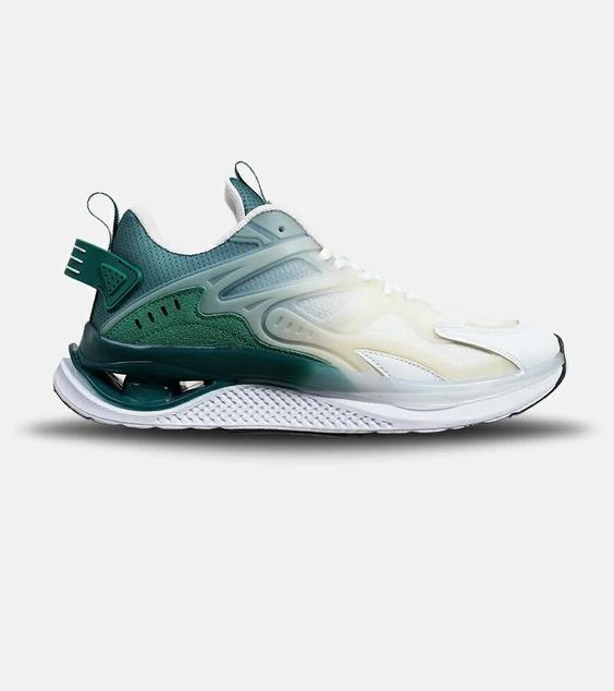 کفش کتانی مردانه سفید کرم سبز ADIDAS Customize Run مدل 6138|لوزی