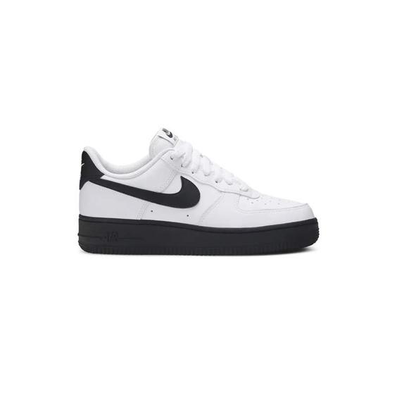 کتونی نایک ایرفورس 1 سفید زیره مشکی Nike Air Force 1 Low White Black Sole|کتونی باز