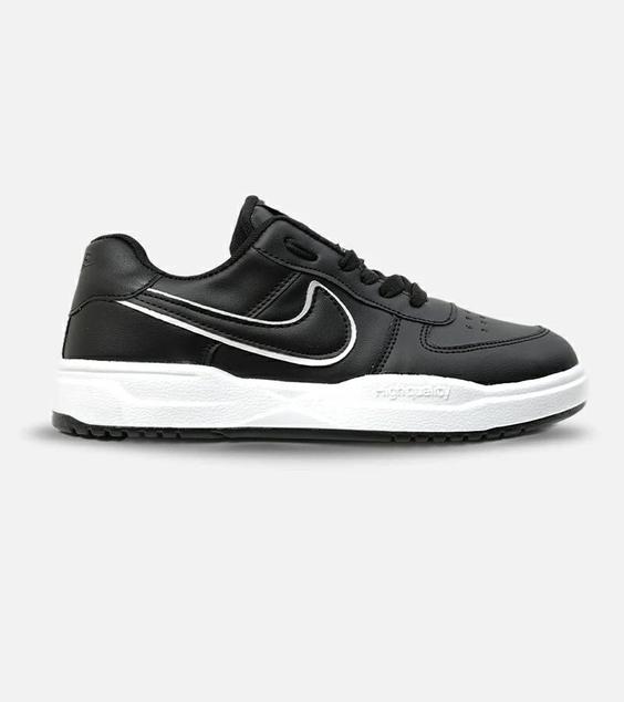 کفش کتانی زنانه مشکی نایک NIKE AIR FORCE مدل 4000|لوزی