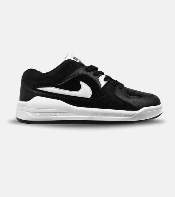 کفش کتانی مردانه و زنانه مشکی سفید NIKE formula 24 مدل 5036|لوزی