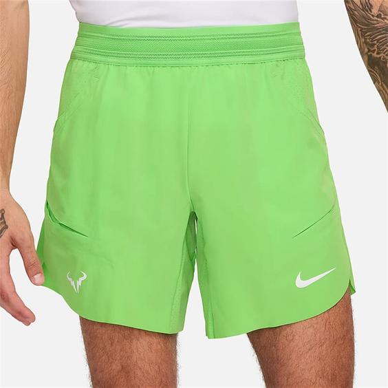 شلوارک تنیس مردانه نایک NikeCourt Dri-FIT ADV Rafa- سبز روشن|تنیس شاپ