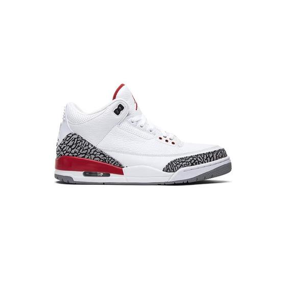 کتونی نایک ایرجردن 3 سفید قرمز Nike Air Jordan 3 Retro Hall of Fame|کتونی باز