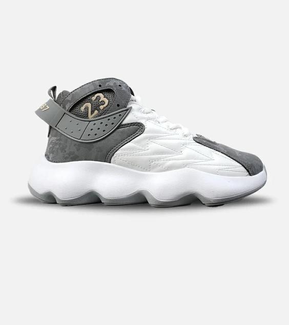 کفش کتانی مردانه سفید خاکستری Nike air jordan 23 مدل 4053|لوزی