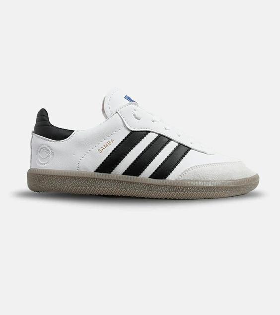 کفش کتانی مردانه و زنانه سفید مشکی ADIDAS Samba مدل 4425|لوزی