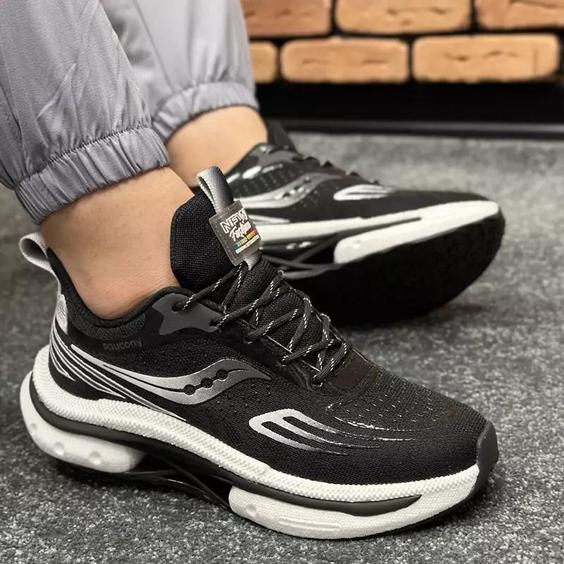 کتونی مردانه اسپرت رانینگ مدل ساکونی Saucony رنگ مشکی کد 14230|باسلام