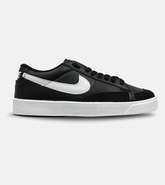 کفش نایک مردانه و زنانه مشکی سفید Nike Blazer Low 77 مدل 5203|لوزی