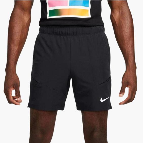 شلوارک تنیس مردانه نایک NikeCourt Dri-FIT Advantage 18 cm- مشکی|تنیس شاپ