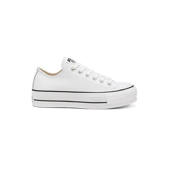 کفش آل استار کانورس ساق کوتاه سفید Chuck Taylor Platform Low|کتونی باز