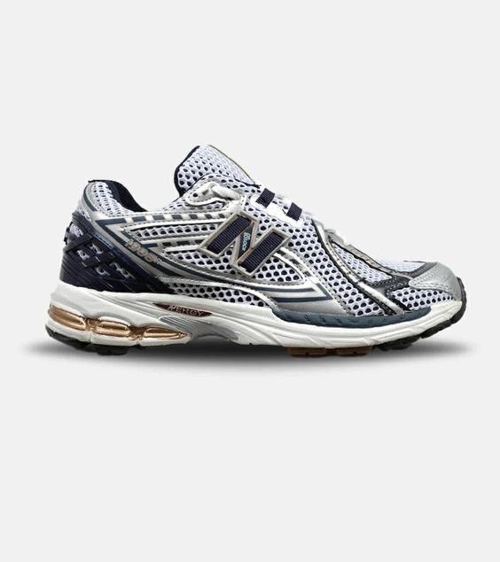 کفش کتانی سفید سرمه ای Newbalance 1906R مدل 2042|لوزی