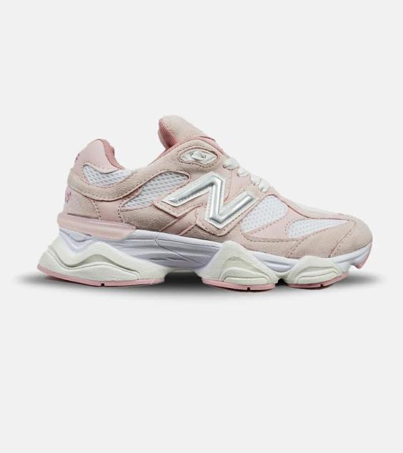 کفش کتانی زنانه صورتی سفید NEW BALANCE 9060 مدل 4666|لوزی