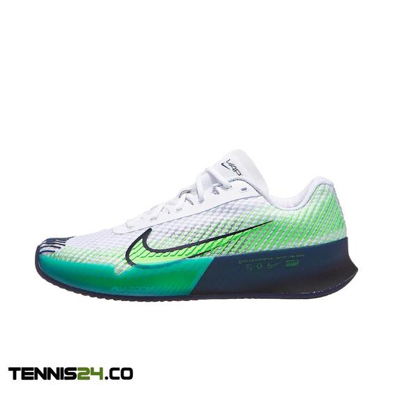 کفش تنیس مردانه نایک NikeCourt Air Zoom Vapor 11 CLAY- سفید/سبز|تنیس شاپ