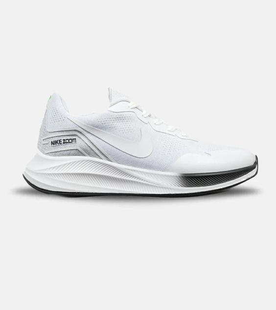 کفش کتانی بزرگ پا سفید مشکی Nike air zoom مدل 5813|لوزی