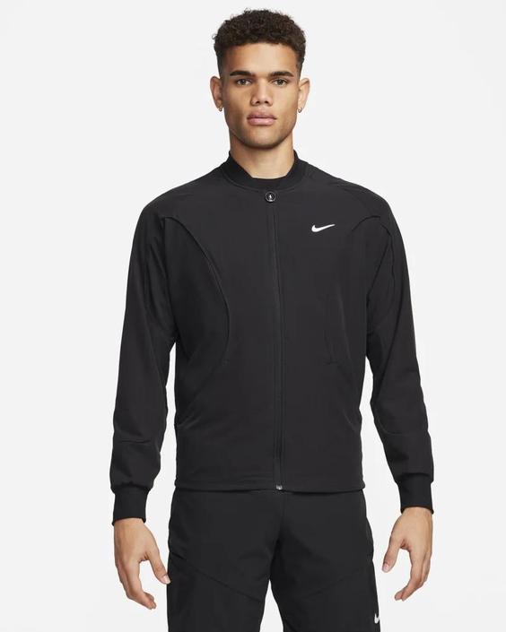 سویشرت تنیس مردانه نایک NikeCourt Advantage Dri-FIT- مشکی|تنیس شاپ