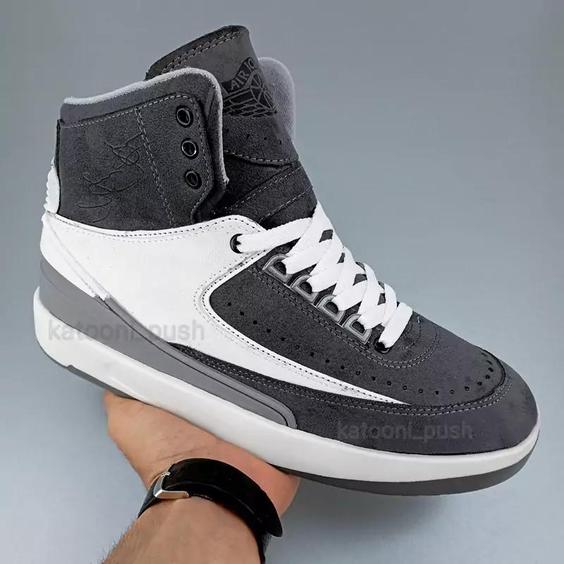 کفش جردن Nike Jordan 2 ساقدار مردانه  رنگ طوسی  41 تا 44 ( نایک جردن - جردن 2 - کفش ساقدار - کفش ایر جردن  ، نایک ) |باسلام