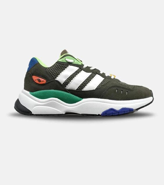 کفش کتانی مردانه سبز سفید آبی ADIDAS torsion مدل 5364|لوزی