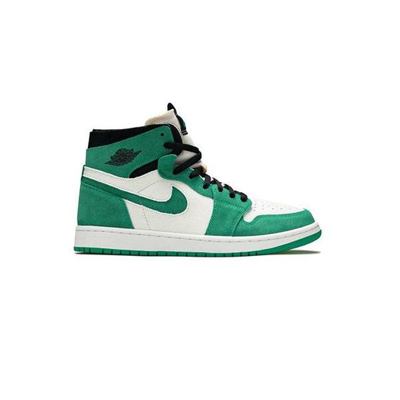 کفش نایک ایرجردن 1 زنانه سبز استادیومی Nike Air Jordan 1 Stadium Green|کتونی باز