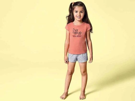 ست تیشرت و شلوارک دخترانه برند لوپیلو کد ۳۷۱۶۷۵۲ girls short pyjama set|کی استوک