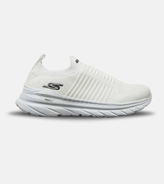 کفش کتانی طبی ورزشی سفید SKECHERS GHOST مدل 4960|لوزی