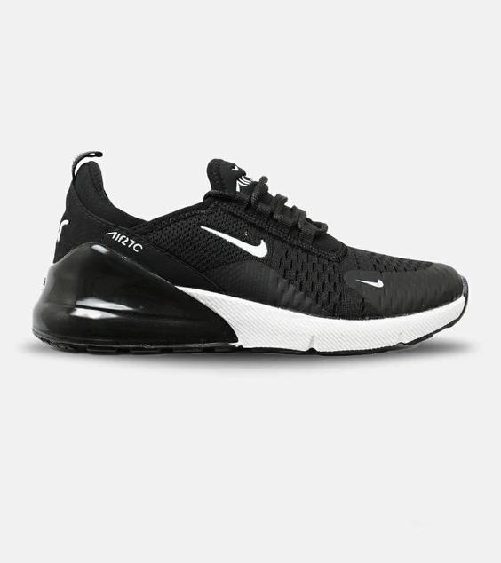 کفش کتانی مردانه و زنانه مشکی سفید نایک NIKE AIR 270 مدل 4077|لوزی