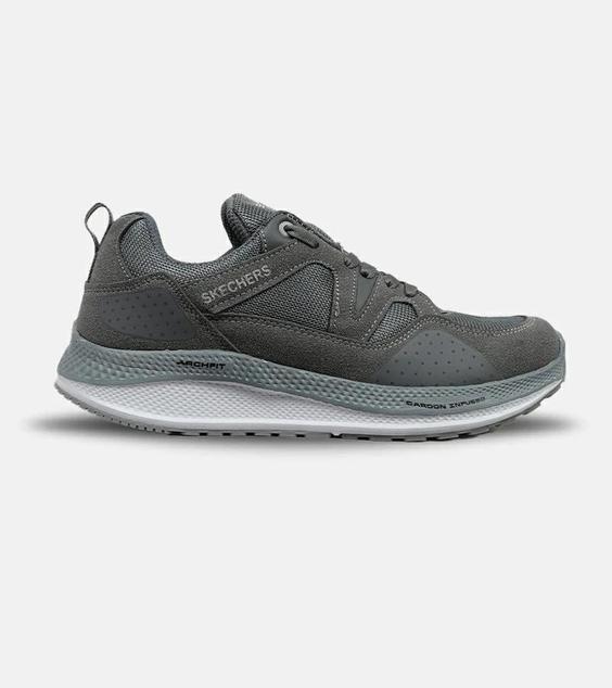 کفش کتانی طبی زنانه و مردانه طوسی فیلی SKECHERS archfit v02 مدل 4800|لوزی