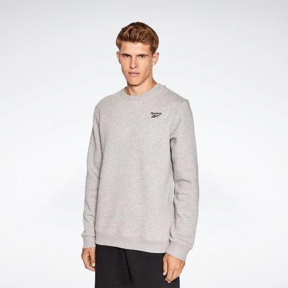 سوئیشرت مردانه ریباک مدل Reebok Sweatshirt Identity HS7117 Grau Regular Fit|تهران ریبوک