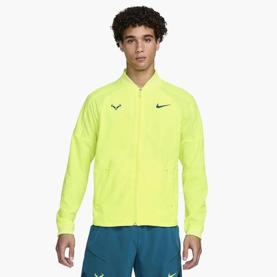 ژاکت تنیس مردانه نایک Nike DRI-FIT RAFA Men’s Tennis Jacket- زرد|تنیس شاپ