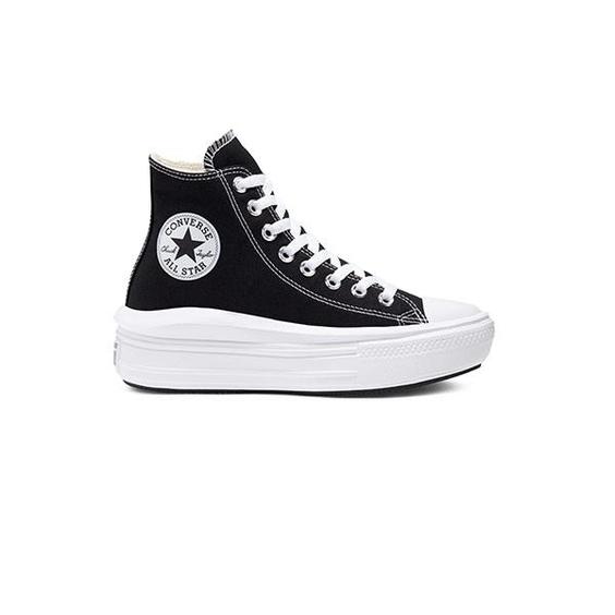 کفش کانورس آل استار چاک تیلور مشکی سفید Converse Chuck Taylor All-Star Move|کتونی باز