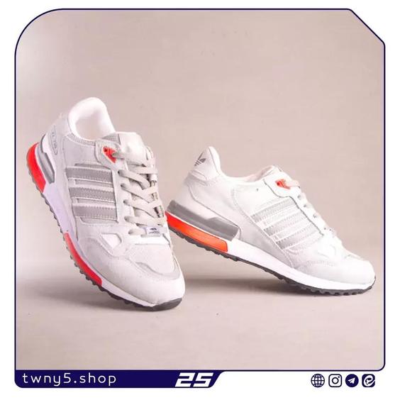 کتونی مردانه مدل آدیداس zx750 رنگ طوسی سفید قرمز سایزبندی 41 الی 44قالب این کتونی یک سایز کوچک تر از استاندارد است|باسلام