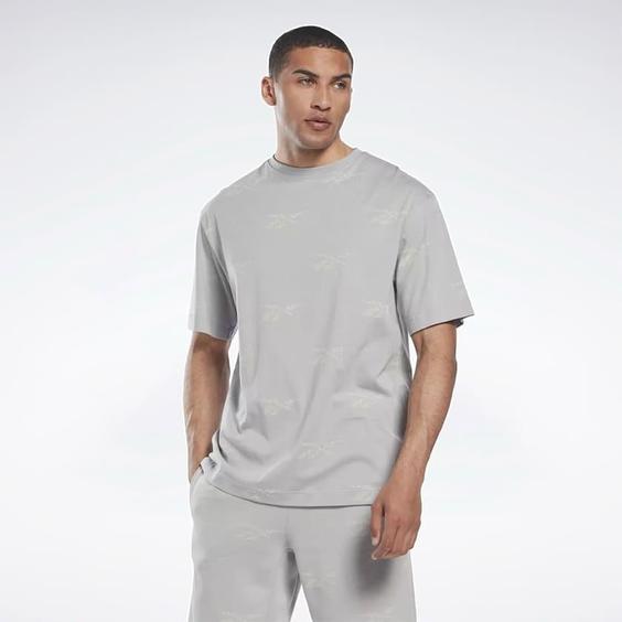 تیشرت مردانه ریباک مدل Reebok Identity Vector Short Sleeve T-Shirt Grey White HN6886|تهران ریبوک