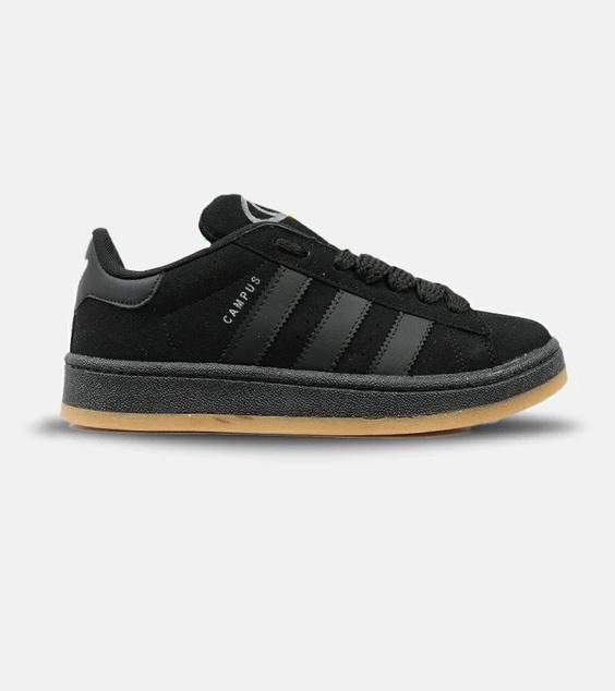 کفش کتانی مردانه مشکی زیر کرم ADIDAS Campus مدل 4439|لوزی