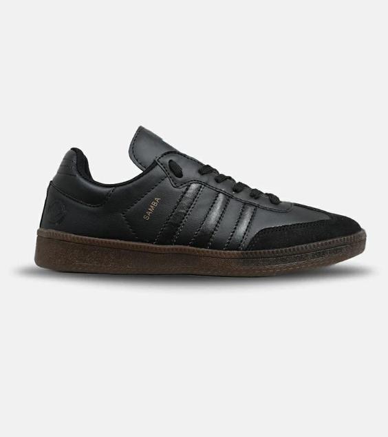 کفش کتانی مردانه و زنانه مشکی قهوه ای ADIDAS SAMBA مدل 5718|لوزی