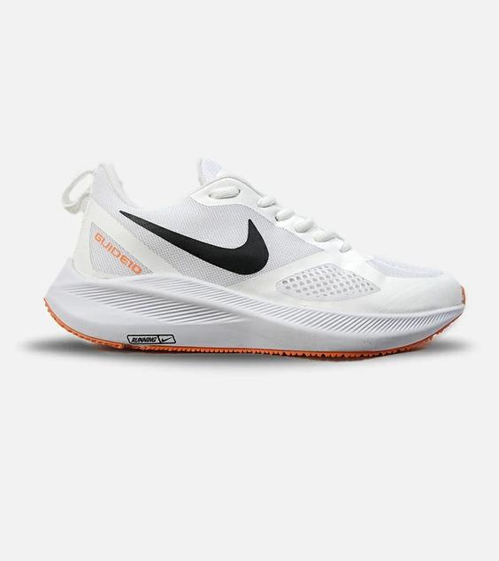 کفش کتانی مردانه سفید نارنجی Nike guide 10 مدل 4050|لوزی