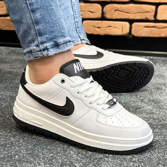 کفش کتانی اسپرت مردانه رنگ سفید مدل نایک NIKE AIR FORCE کد 71192|کتونی خان