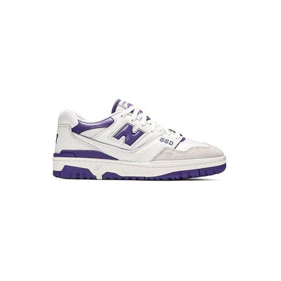 کتونی نیوبالانس 550 سفید بنفش New Balance 550 White purple|کتونی باز