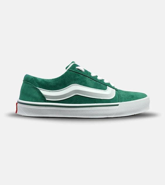 کفش کتانی مردانه سبز کله غازی VANS OldSkool Pro BMX مدل 5418|لوزی