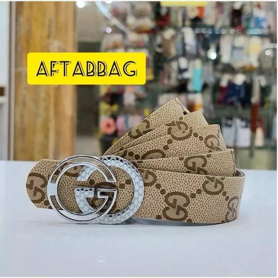 کمربند زنانه سگک طرح Gucci عرض 2.5 سانت طرح 4|باسلام (آفتاب برازجان)