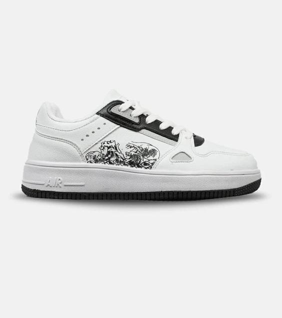 کفش کتانی مردانه سفید NIKE AirForce Draw مدل 4952|لوزی