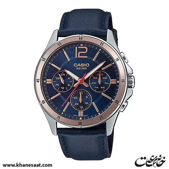 ساعت مچی مردانه کاسیو مدل MTP-1374L-2A|خانه ساعت